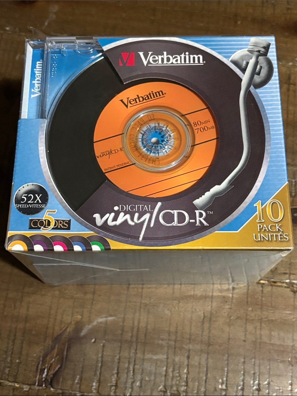 Verbatim Digital Vinyl CD-R 10 Pack - 5 colours